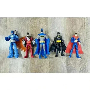 Batman Superman Action Figure Lot DC Comics 2011 2012 Mattel Ninja Power Attack